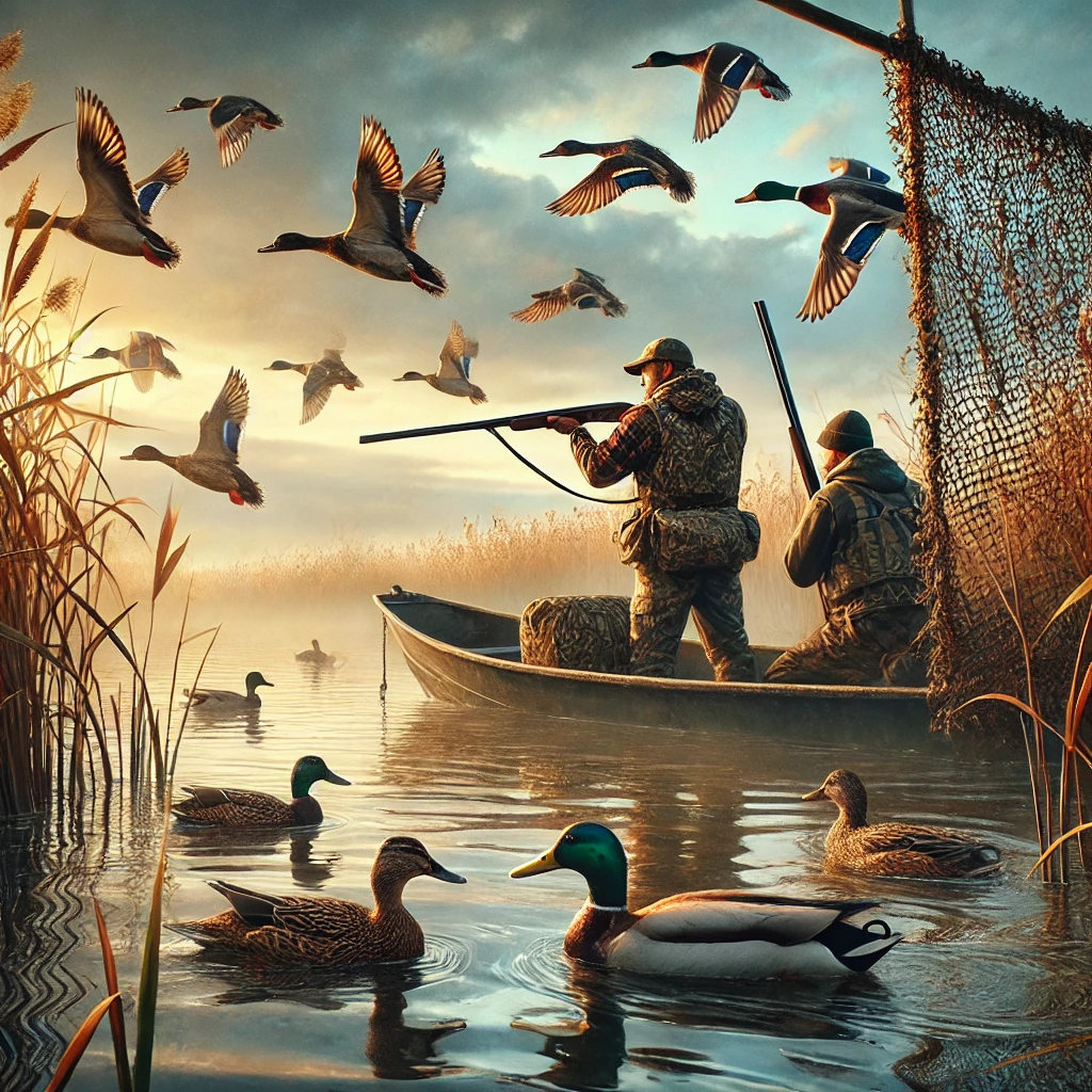 Chasse aux canards en bateau – Layout individuel